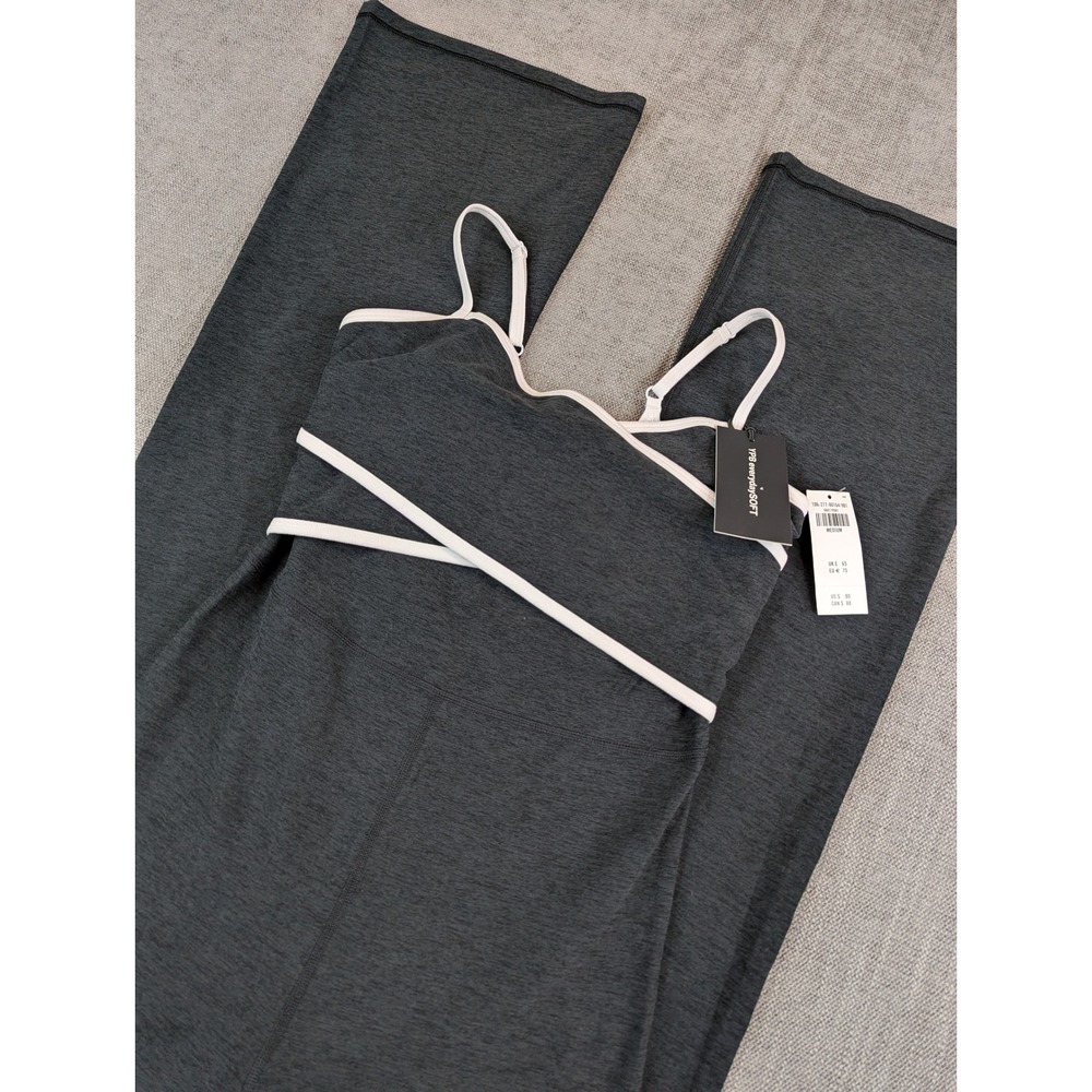 YPB Abercrombie & Fitch Jumpsuit Womens M Everyday SOFT Flare Leg Yoga Bodysuit